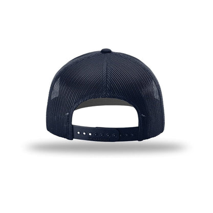 embroidered-richardson-112-r-flex-adjustable-trucker-cap-112pl — Navy back