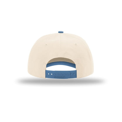 embroidered-richardson-5-panel-relaxed-gramps-356-cap — Cream/ Cream/ Light Denim back