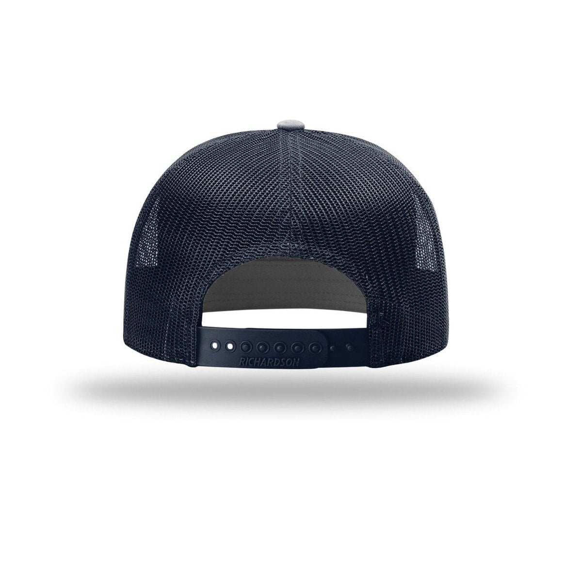embroidered-richardson-7-panel-trucker-cap-168 — Navy back