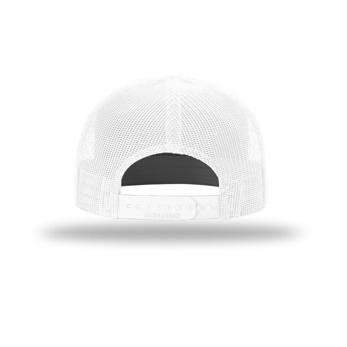 embroidered-richardson-7-panel-trucker-cap-168 — White back