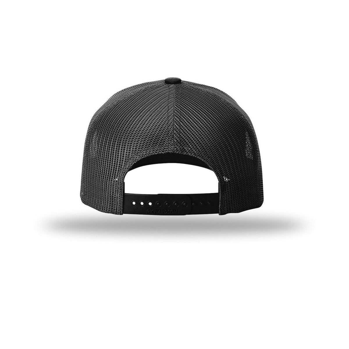embroidered-richardson-five-panel-cap-with-rope-112fpr — Black/ White back