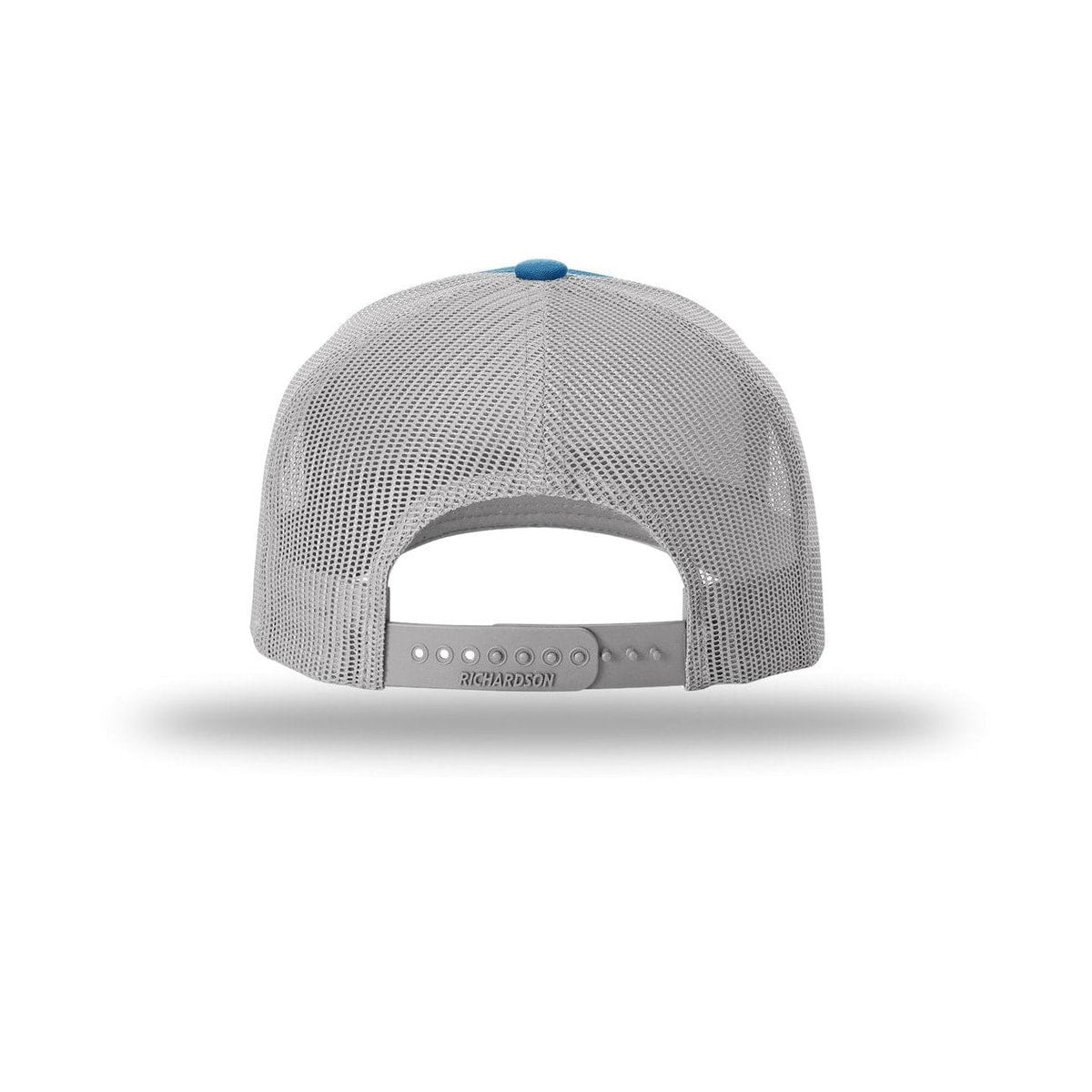 embroidered-richardson-five-panel-trucker-cap-112fp — Cobalt Blue/ Grey back