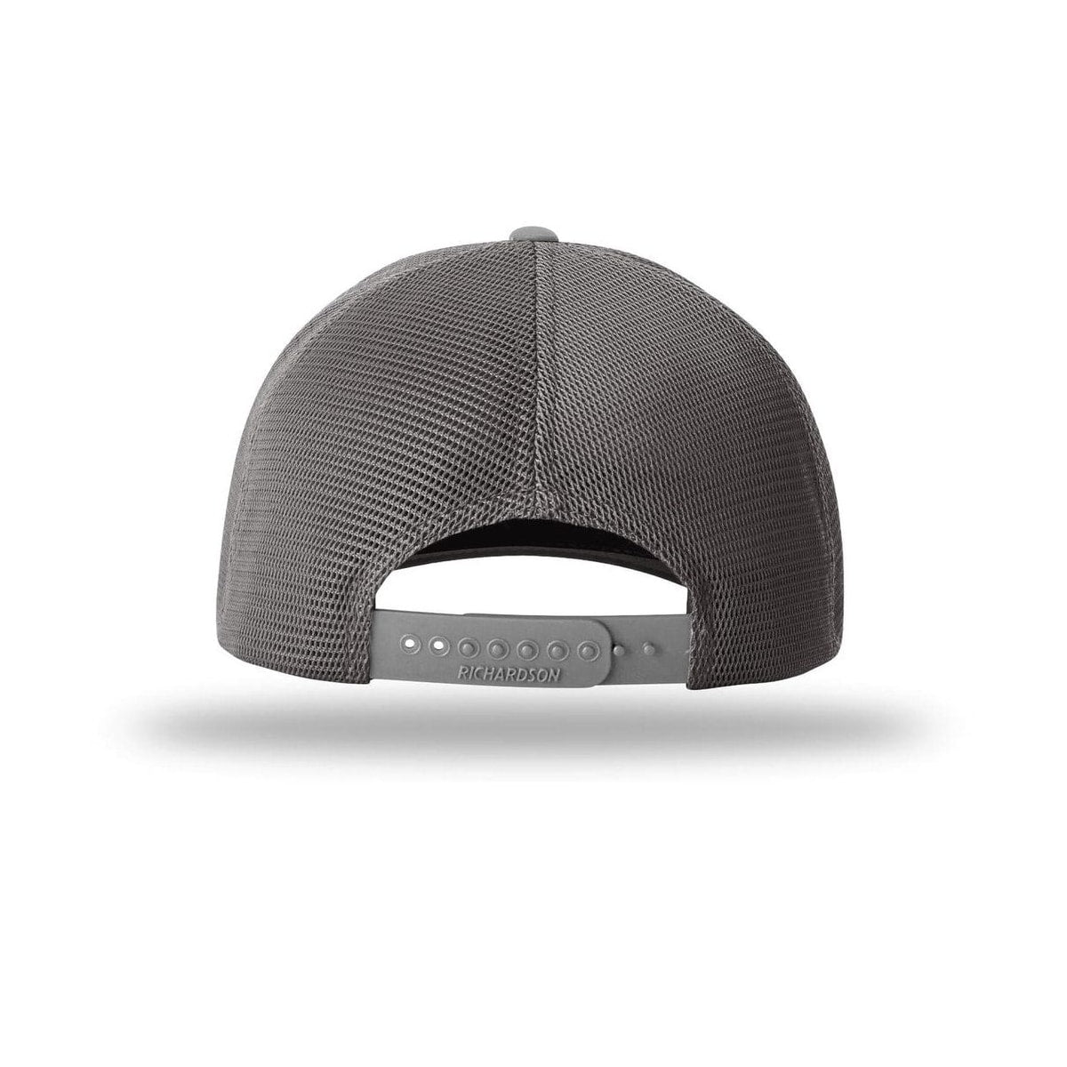 embroidered-richardson-hood-river-173-cap — Cement Grey/ Dark Charcoal back