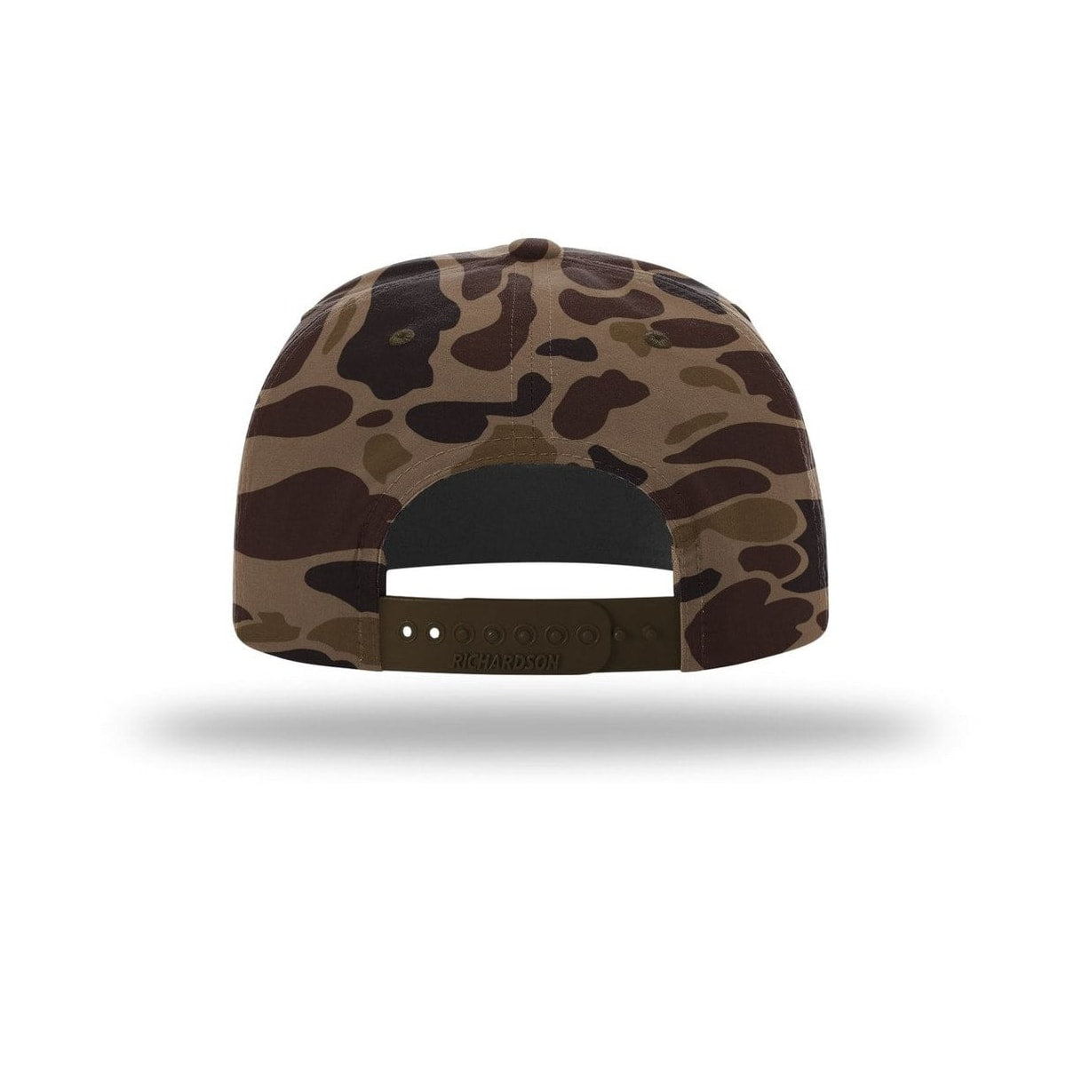 embroidered-richardson-printed-umpqua-gramps-hat-256p-cap — Bark Duck Camo/ Brown back