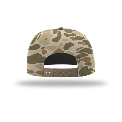embroidered-richardson-printed-umpqua-gramps-hat-256p-cap — Harvest Duck Camo/ Light Brown back