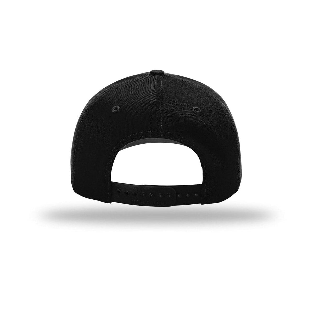 embroidered-richardson-pro-twill-snapback-212-cap — Black back