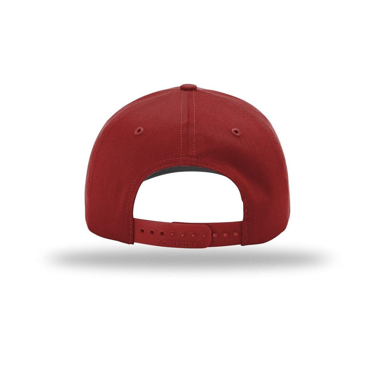 embroidered-richardson-pro-twill-snapback-212-cap — Cardinal back