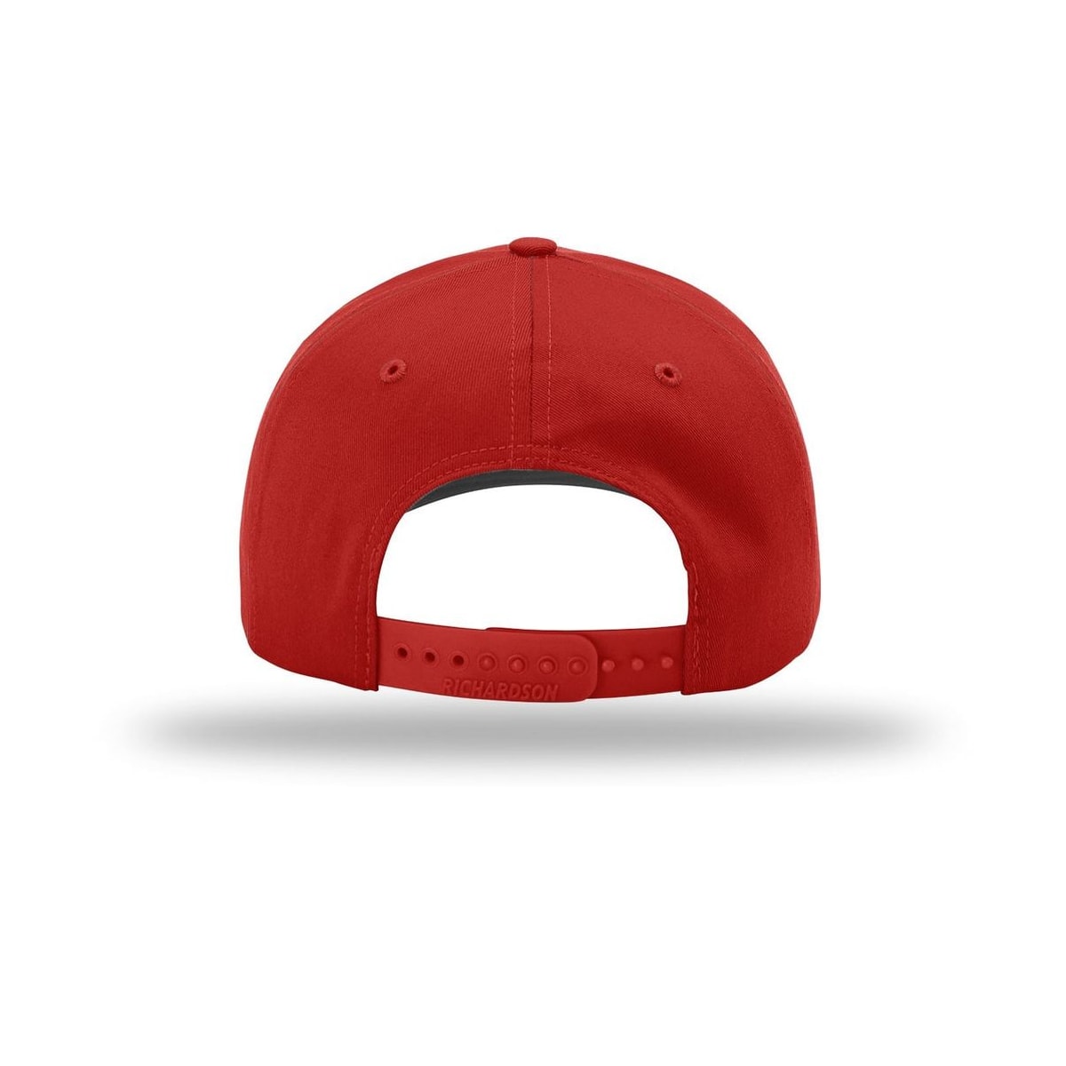 embroidered-richardson-pro-twill-snapback-212-cap — Red back