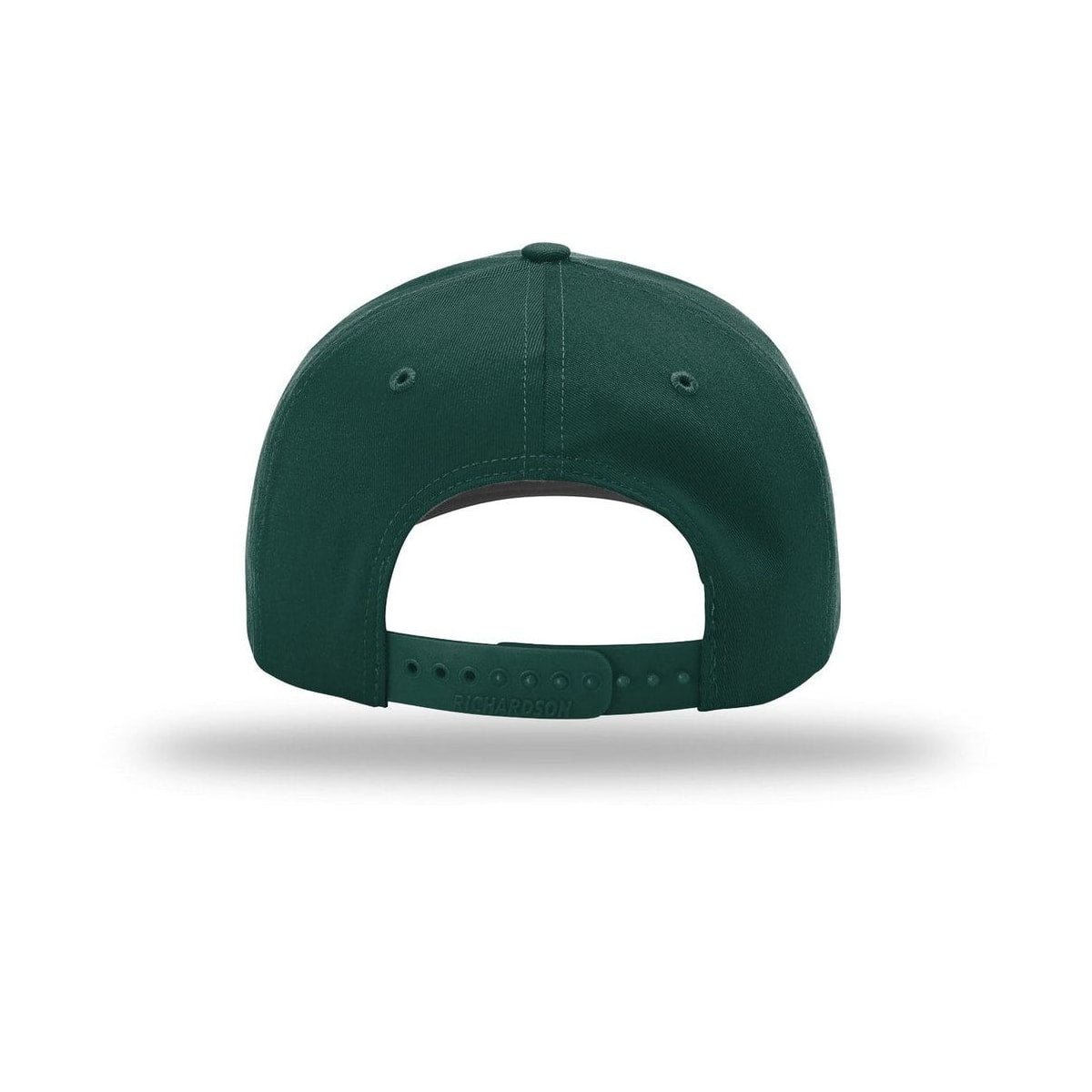 embroidered-richardson-pro-twill-snapback-212-cap — Dark Green back