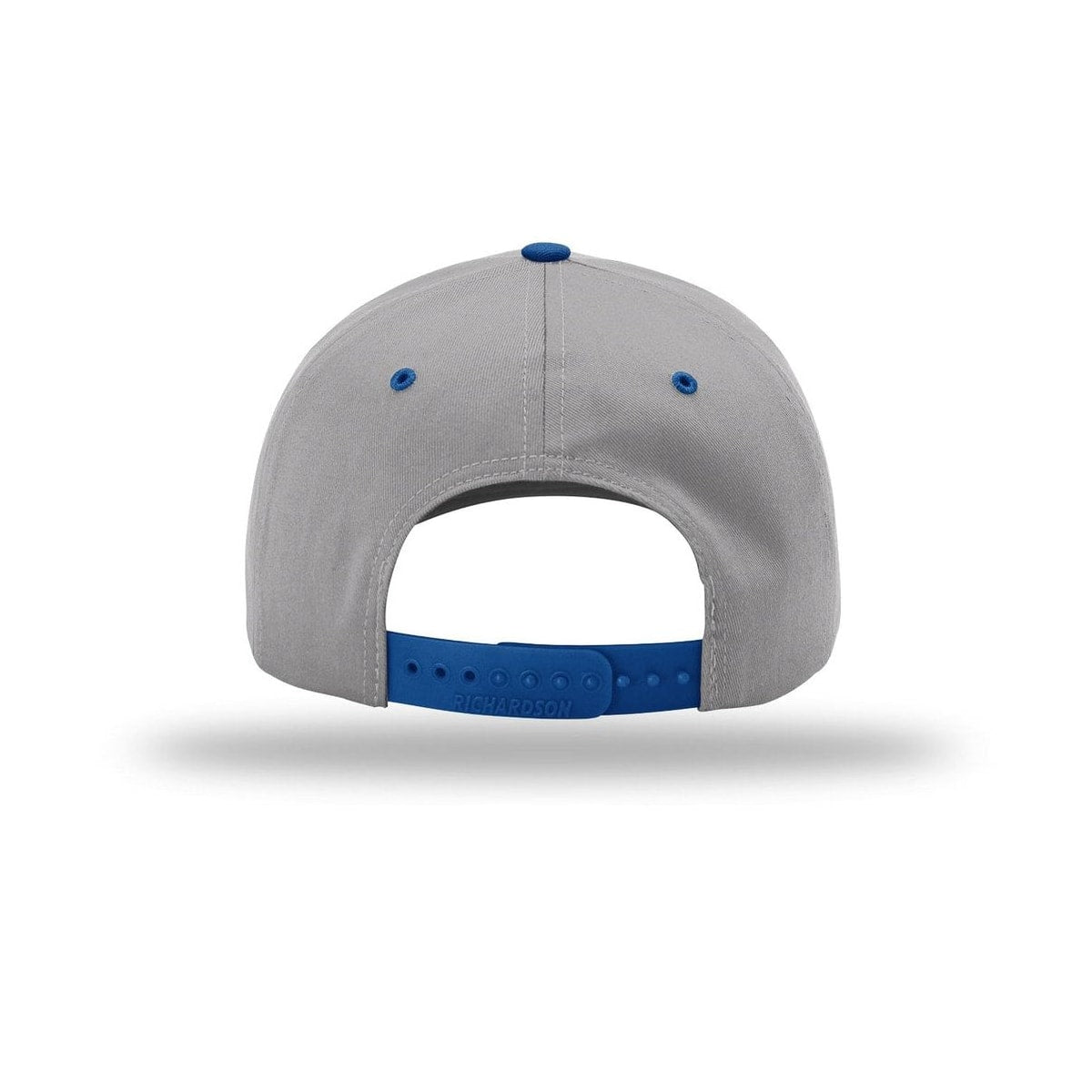 embroidered-richardson-pro-twill-snapback-212-cap — Grey/ Grey/ Royal back