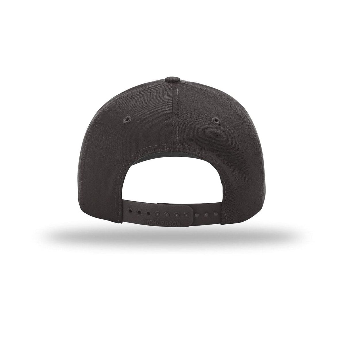 embroidered-richardson-pro-twill-snapback-212-cap — Charcoal back