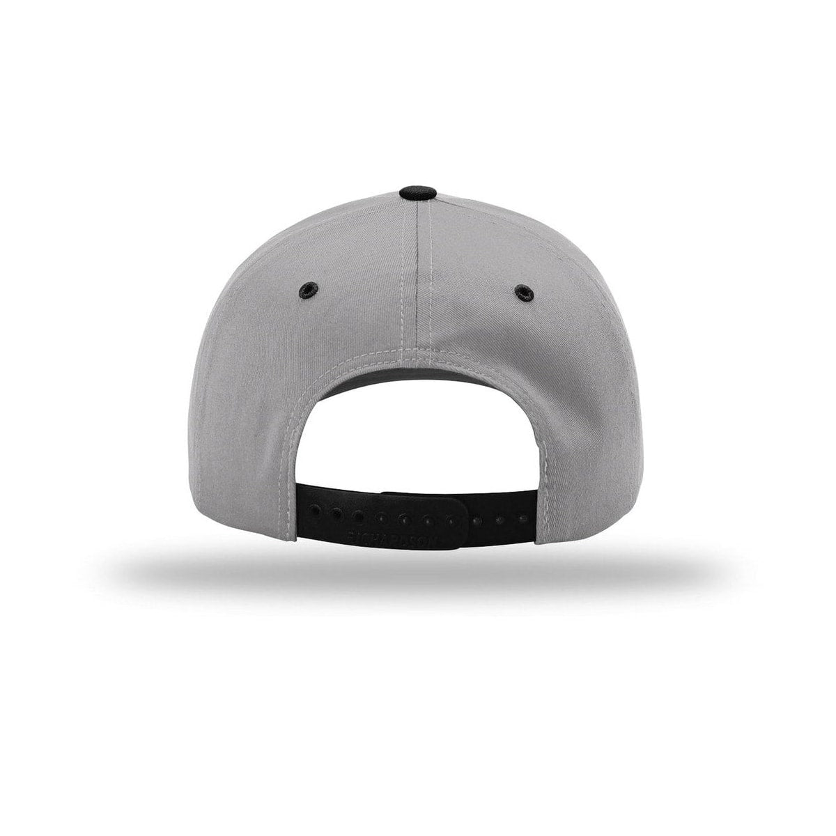 embroidered-richardson-pro-twill-snapback-212-cap — Grey/ Grey/ Black back