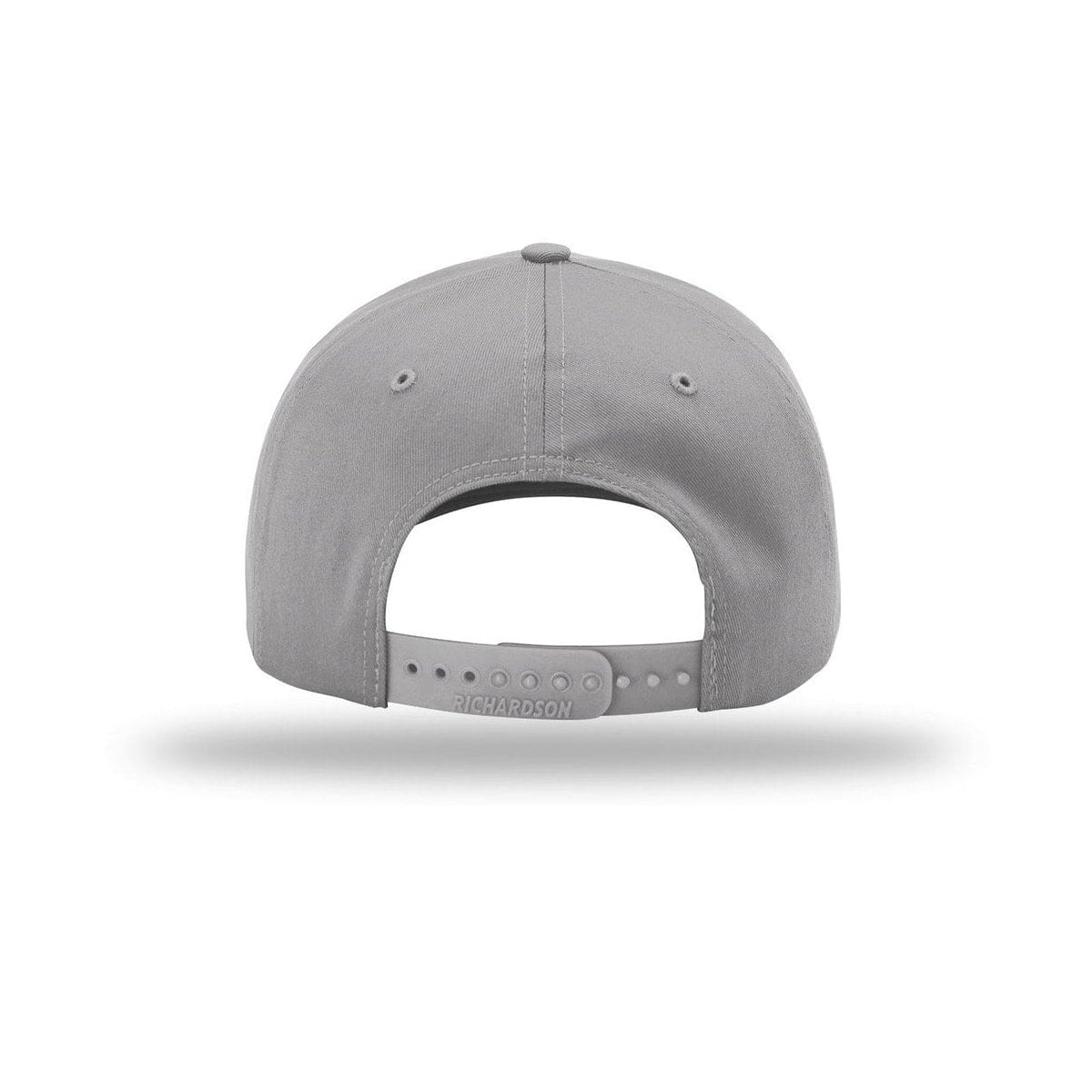 embroidered-richardson-pro-twill-snapback-212-cap — Grey back
