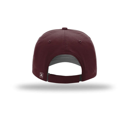 embroidered-richardson-relaxed-performance-lite-220-cap — Maroon back