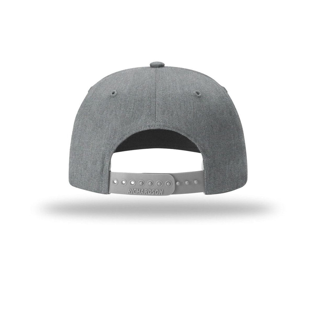 embroidered-richardson-solid-twill-trucker-312-cap — Heather Grey back