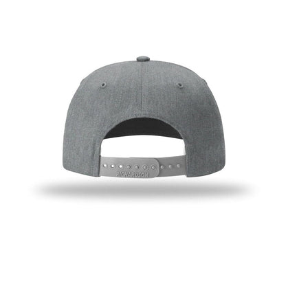 embroidered-richardson-solid-twill-trucker-312-cap — Heather Grey back
