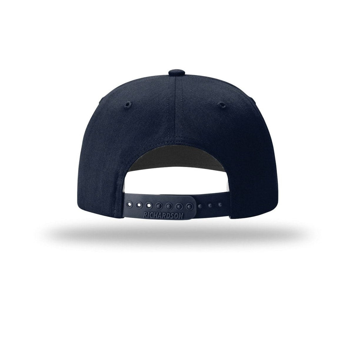 embroidered-richardson-solid-twill-trucker-312-cap — Navy back