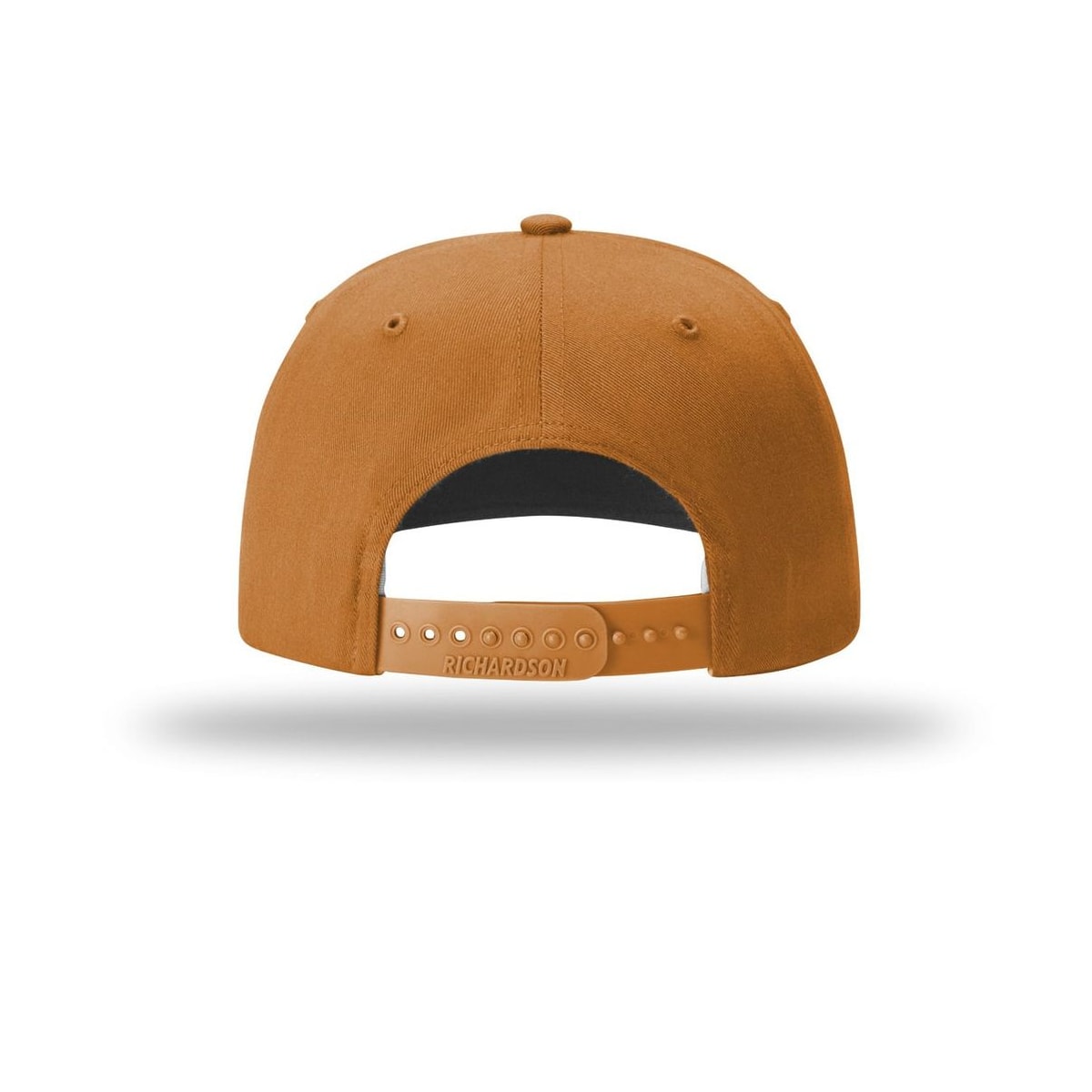 embroidered-richardson-solid-twill-trucker-312-cap — Caramel back
