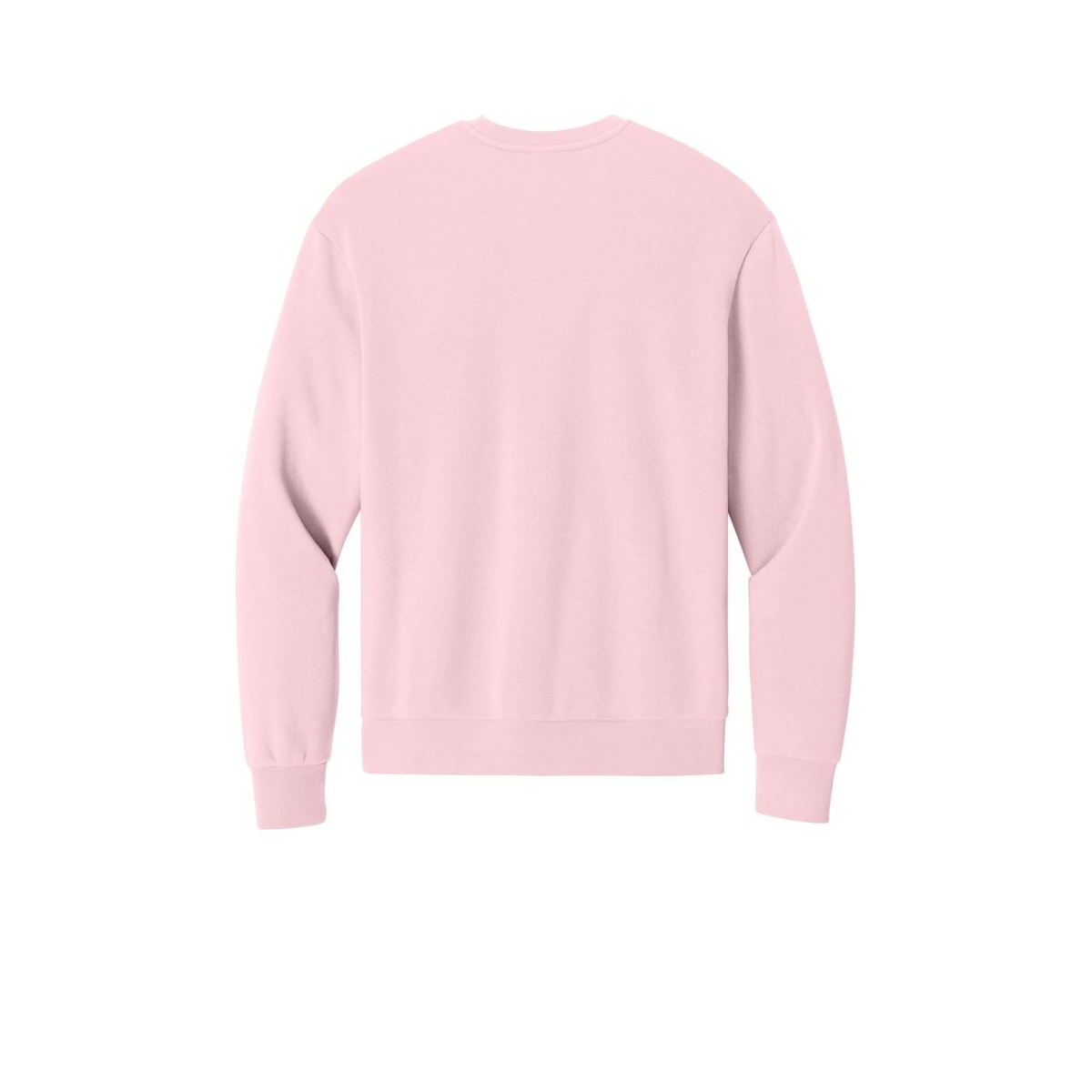 District MelloFleece Crew — Carnation Pink (Back)