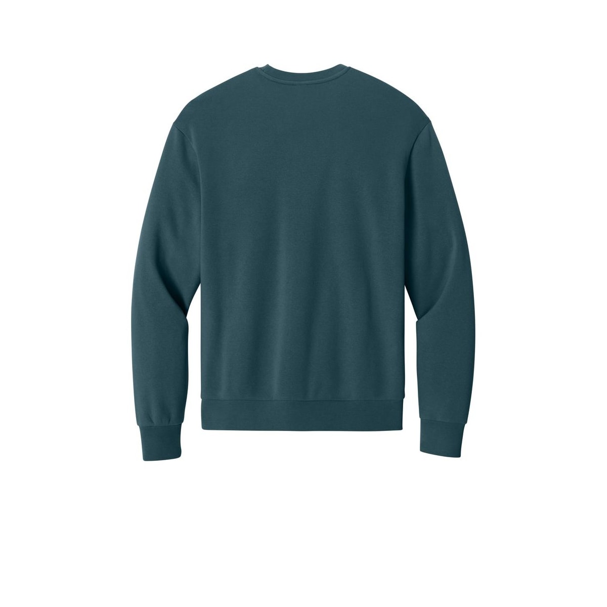 District MelloFleece Crew — Deep Cyan (Back)