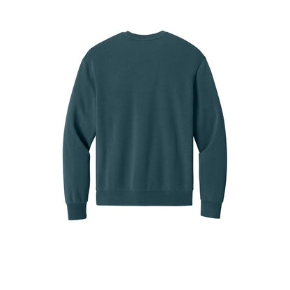 District MelloFleece Crew — Deep Cyan (Back)