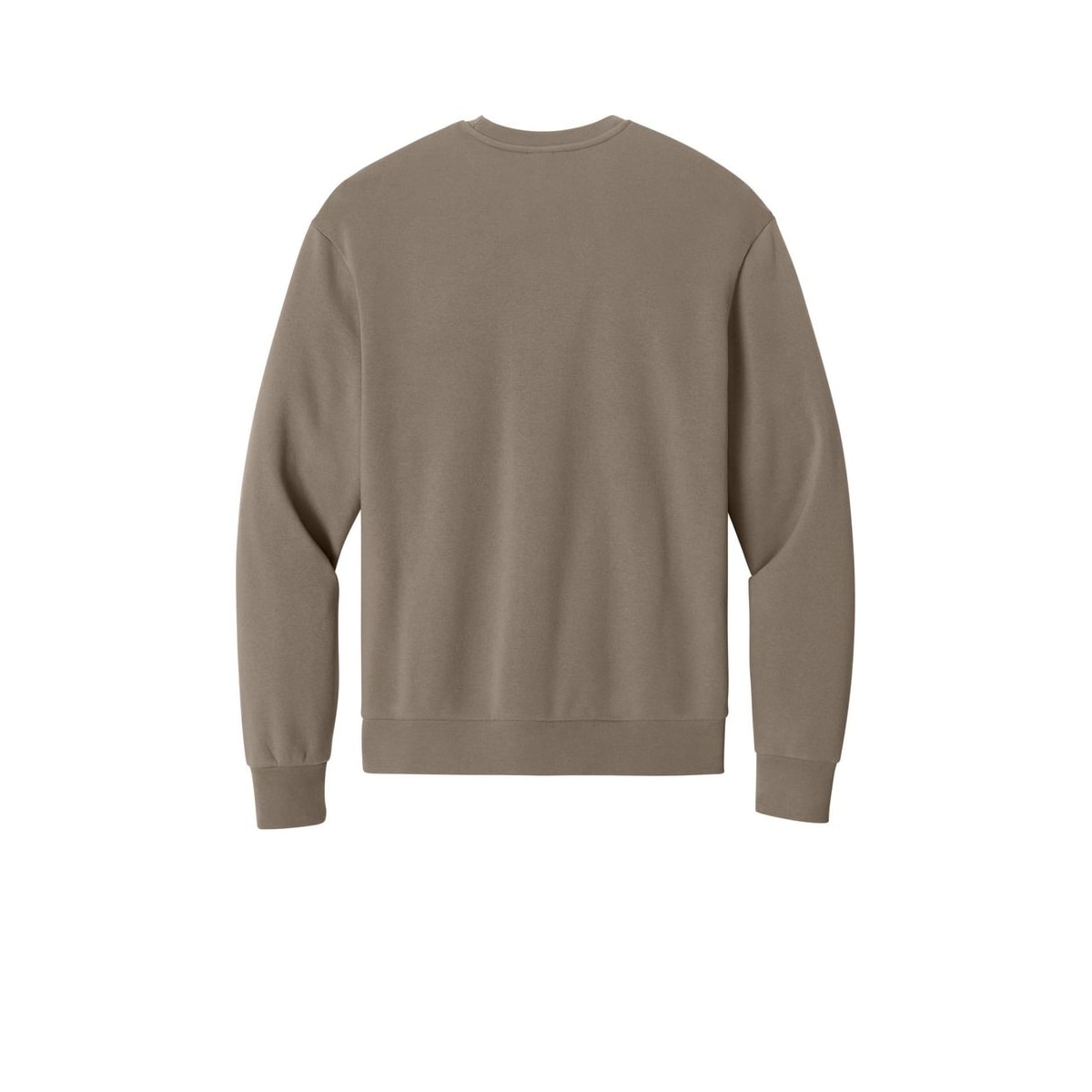 District MelloFleece Crew — Warm Taupe (Back)
