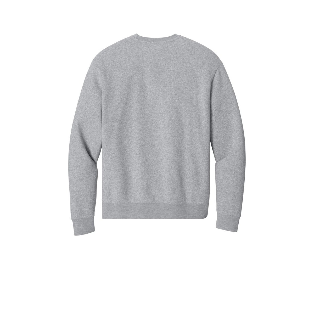 District MelloFleece Crew — Light Heather Grey (Back)