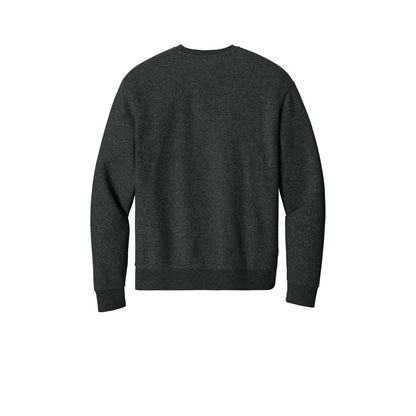 District MelloFleece Crew — Heathered Charcoal (Back)