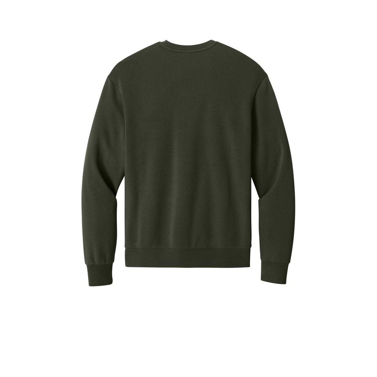 District MelloFleece Crew — Dark Olive (Back)