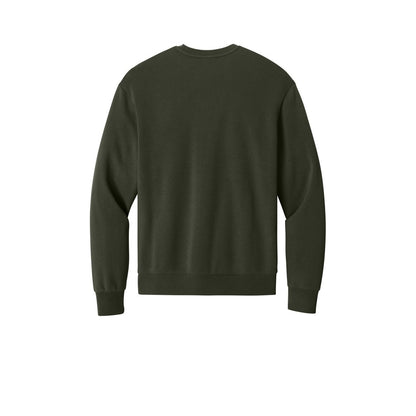 District MelloFleece Crew — Dark Olive (Back)