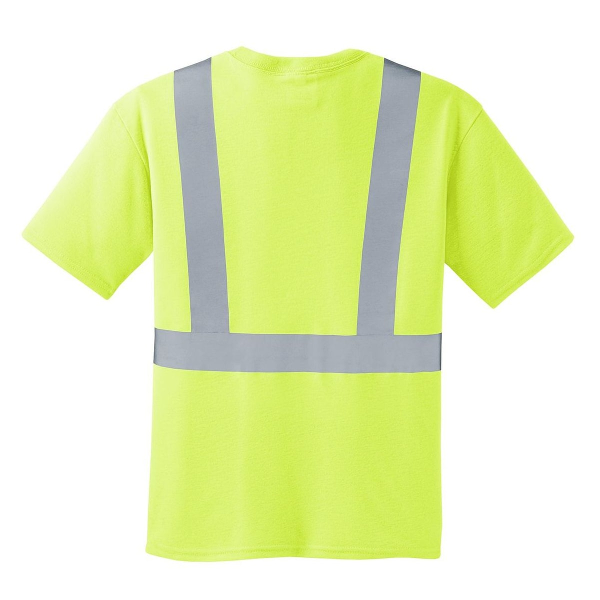 CornerStone - ANSI 107 Class 2 Safety T-Shirt — Safety Yellow/ Reflective (Back)