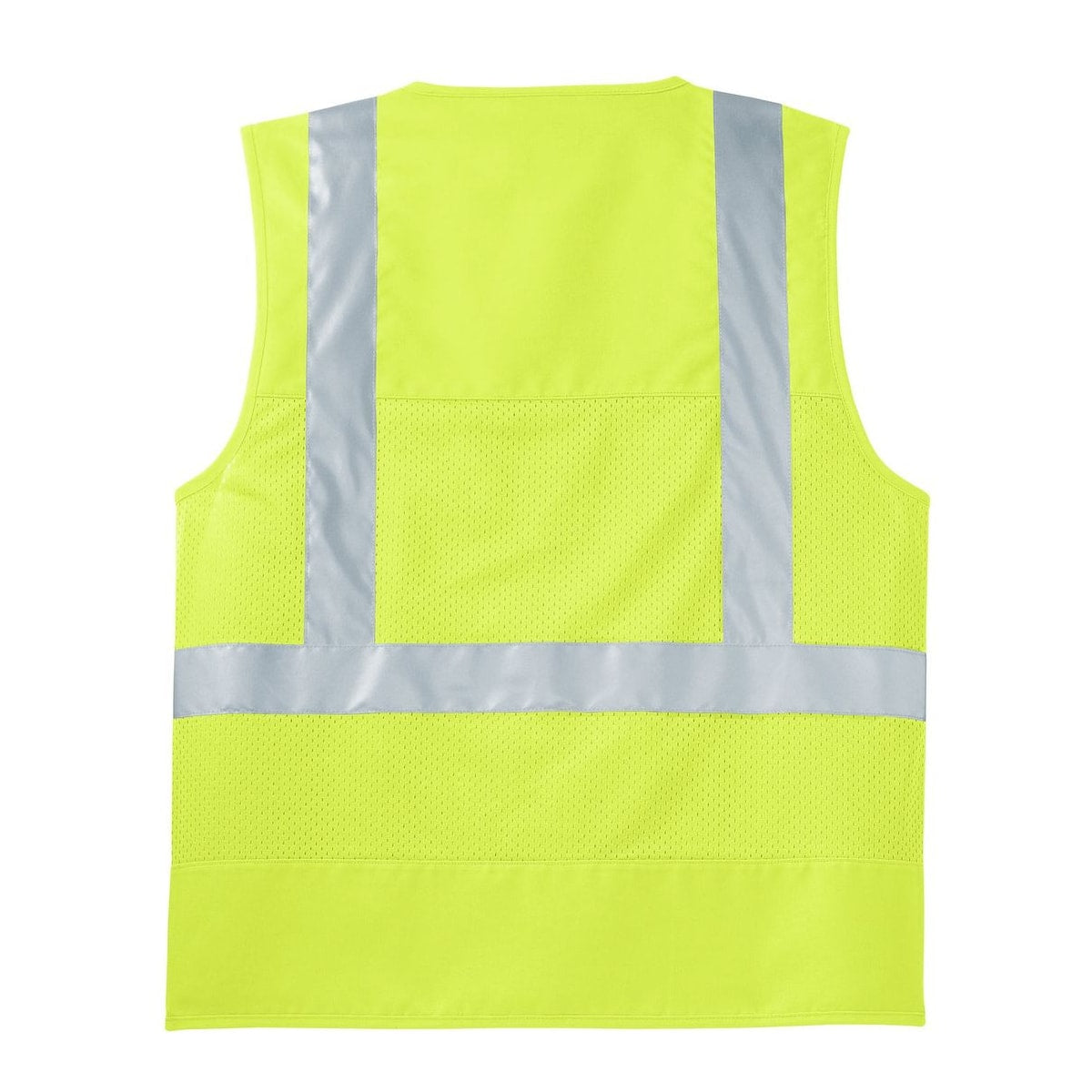CornerStone - ANSI 107 Class 2 Mesh Back Safety Vest — Safety Yellow (Back)