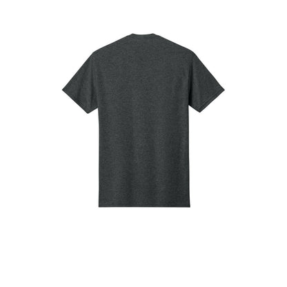 Jerzees - Dri-Power 50/50 Cotton/Poly T-Shirt — Black Heather (Back)
