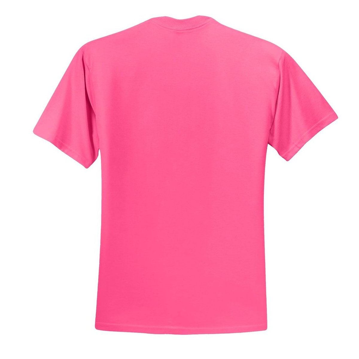 Jerzees - Dri-Power 50/50 Cotton/Poly T-Shirt — Neon Pink (Back)