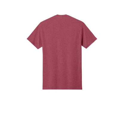 Jerzees - Dri-Power 50/50 Cotton/Poly T-Shirt — Vintage Heather Red (Back)