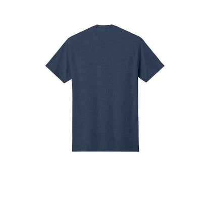 Jerzees - Dri-Power 50/50 Cotton/Poly T-Shirt — Vintage Heather Navy (Back)