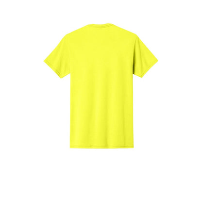 Jerzees - Dri-Power 50/50 Cotton/Poly T-Shirt — Neon Yellow (Back)