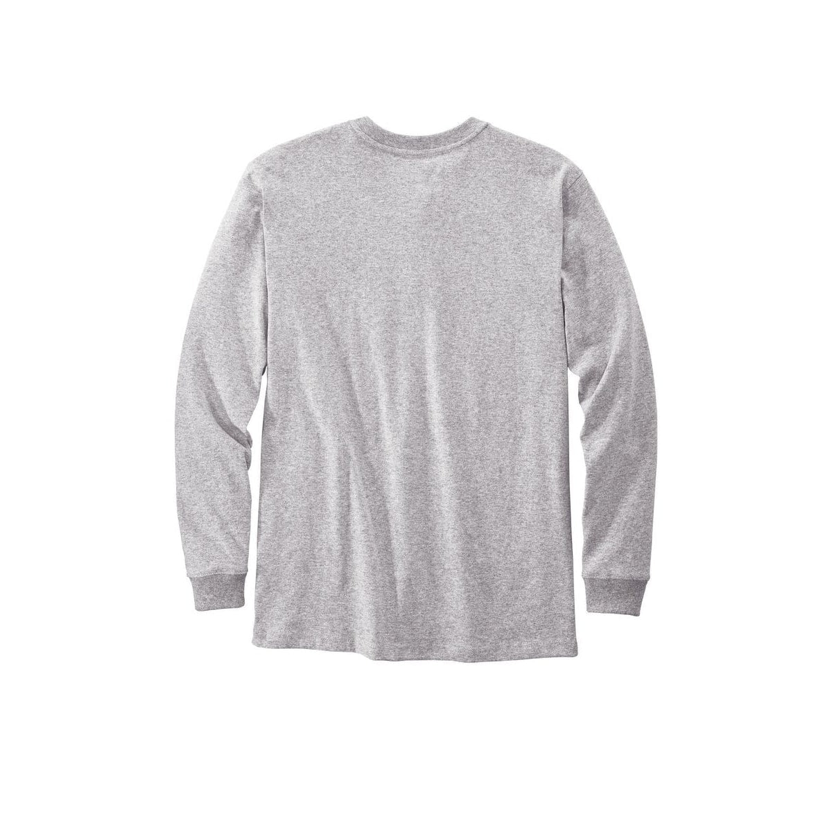 Carhartt Long Sleeve Henley T-Shirt — Heather Grey (Back)