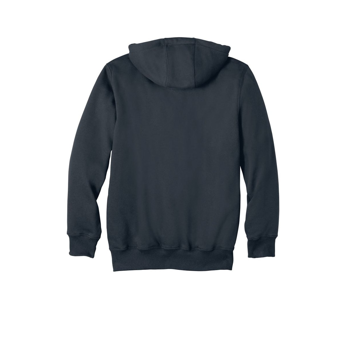 Carhartt Rain Defender Paxton Heavyweight Hooded Zip-Front Sweatshirt — New Navy (Back)