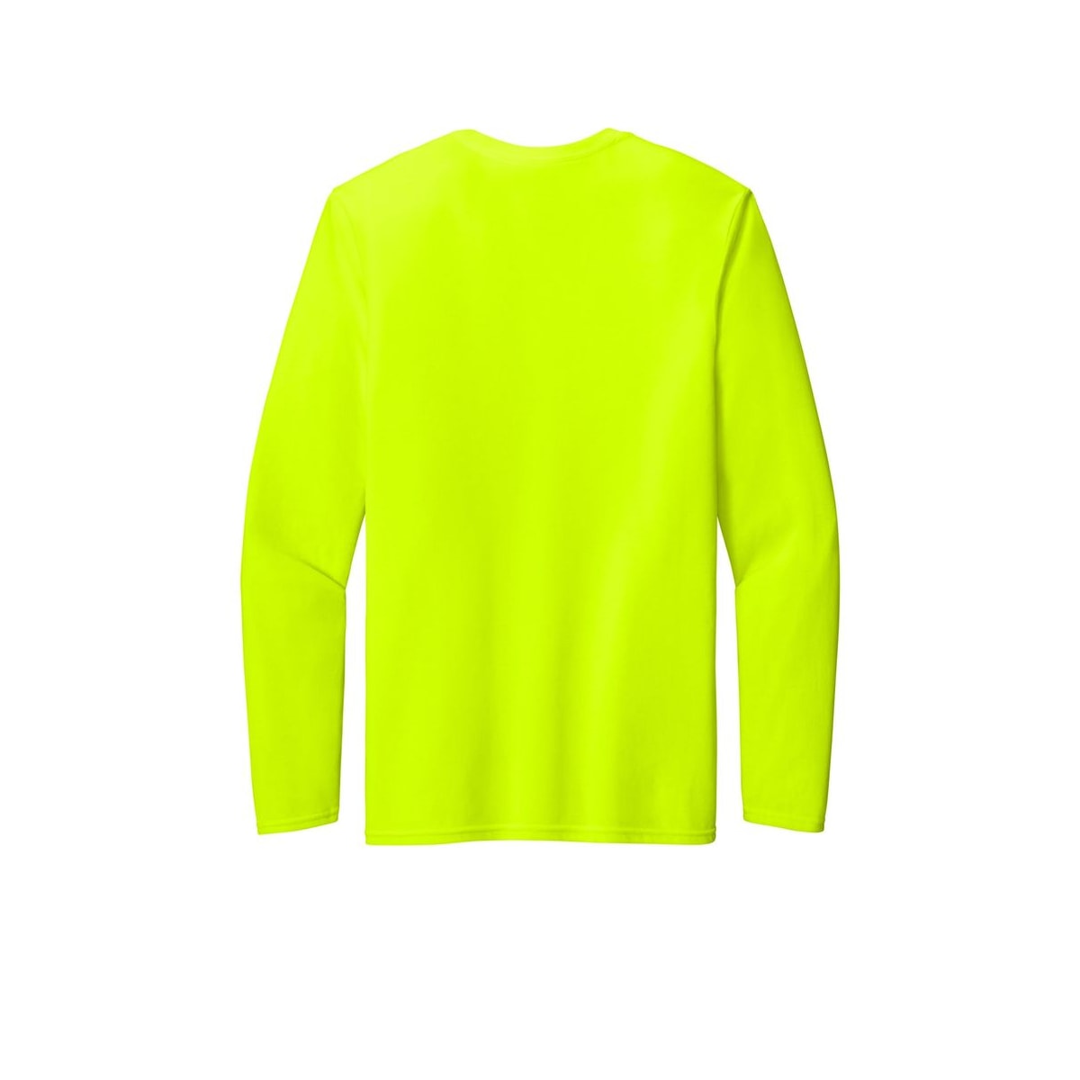 Gildan Performance Long Sleeve T-Shirt — Safety Green (Back)