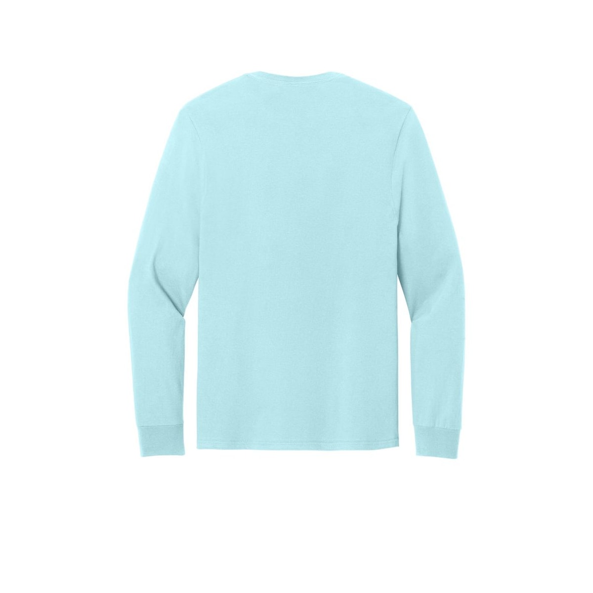 Jerzees Classics Unisex Cotton Long Sleeve T-Shirt — Breezy Blue (Back)