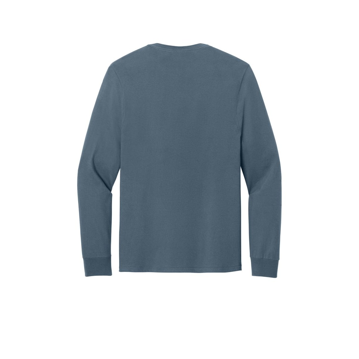 Jerzees Classics Unisex Cotton Long Sleeve T-Shirt — Denim (Back)