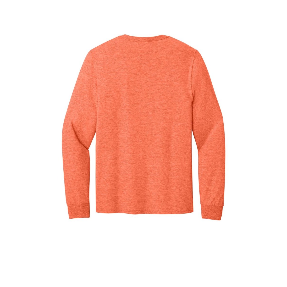 Jerzees Classics Unisex Cotton Long Sleeve T-Shirt — Retro Heather Coral (Back)