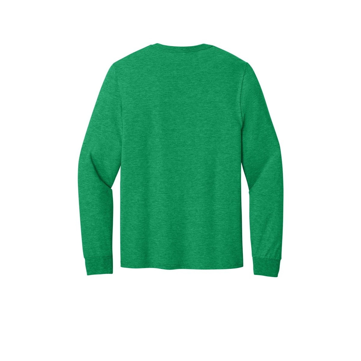 Jerzees Classics Unisex Cotton Long Sleeve T-Shirt — Retro Heather Green (Back)