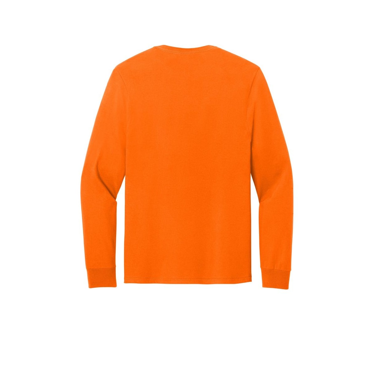 Jerzees Classics Unisex Cotton Long Sleeve T-Shirt — Safety Orange (Back)