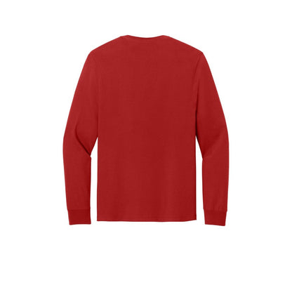 Jerzees Classics Unisex Cotton Long Sleeve T-Shirt — True Red (Back)