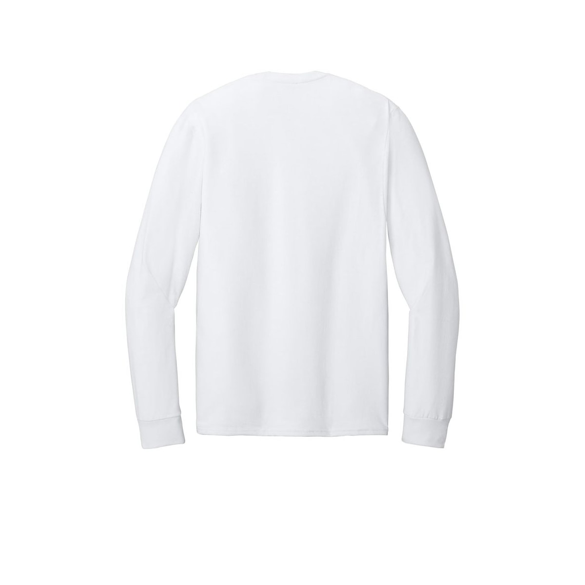 Jerzees Classics Unisex Cotton Long Sleeve T-Shirt — White (Back)