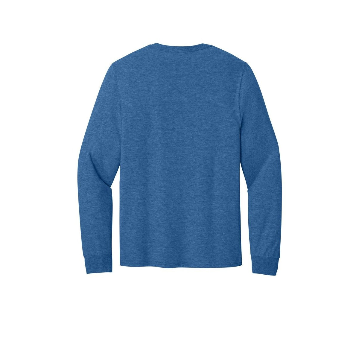 Jerzees Classics Unisex Cotton Long Sleeve T-Shirt — Retro Heather Royal (Back)