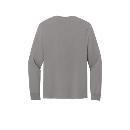 Jerzees Classics Unisex Cotton Long Sleeve T-Shirt — Rock (Back)