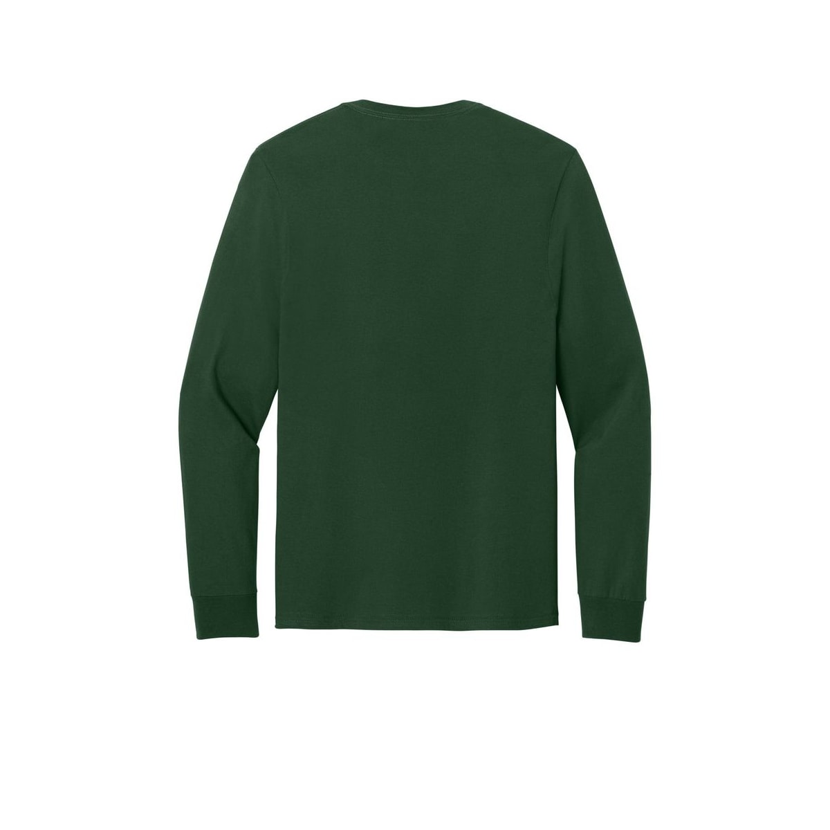 Jerzees Classics Unisex Cotton Long Sleeve T-Shirt — Forest Green (Back)